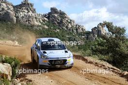 Tom Cave (GBR) - Dale Furniss (GBR) testing Hyundai I20 R5 WRC - FIA World Rally Championship - Rally Monte Carlo Preview