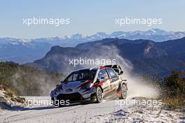 Takamoto Katsuta, Toyota Jaris WRC.  FIA World Rally Championship - Rally Monte Carlo Preview