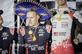 2nd place Ott Tanak (EST)-Martin Jarveoja (EST) HYUNDAI i20 Coupe WRC, HYUNDAI SHELL MOBIS WRT  12-15.03.2020. FIA World Rally Championship, Rd 3, Rally Guanajuato Mexico, Leon, Mexico.