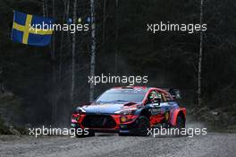 Thierry Neuville (BEL)-Nicolas Gilsoul (BEL) Hyundai i20 Coupe WRC, HYUNDAI SHELL MOBIS WRT 13-16.02.2020. FIA World Rally Championship, Rd 2, Rally Sweden.