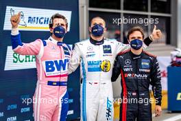 Top 3 after Qualifying 1: Pole sitter Vincent Abril (FRA) Haupt Racing Team, Mercedes AMG GT3,Daniel Juncadella (ESP) Mercedes-AMG Team GruppeM Racing, Mercedes AMG GT3, Lucas Auer (AUT) Mercedes AMG Team Winward, Mercedes AMG GT3 19.06.2021, DTM Round 1, Monza, Italy, Saturday.
