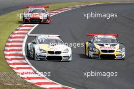 Marco Wittmann (GER) (Walkenhorst Motorsport, BMW M6 GT3) und Timo Glock (GER) (ROWE Racing, BMW M6 GT3)   21.08.2021, DTM Round 4, Nuerburgring, Germany, Saturday.