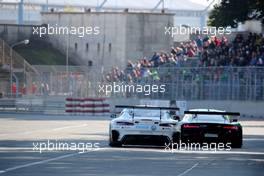 Philip Ellis (CH) (Mercedes-AMG Team WINWARD, Mercedes-AMG GT3)  und Luca di Grassi (BRA) (ABT Sportsline, Audi R8 LMS) 10.10.2021, DTM Round 8, Norisring, Germany, Sunday.