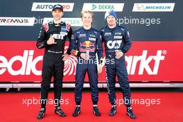 Kelvin van der Linde (SA) (ABT Sportsline - Audi R8 LMS), Liam Lawson (NZ) (Red Bull AF Corse, Ferrari 488 GT3 Evo) und Nick Cassidy (NZL), (Alpha Tauri AF Corse, Ferrari 488 GT3 Evo)  10.10.2021, DTM Round 8, Norisring, Germany, Sunday.