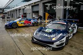 Alex Albon (THA) AF Corse, Ferrari 488 GT3 Evo, Nick Cassidy (NZL) AF Corse, Ferrari 488 GT3 Evo 04.05.2021, DTM Pre-Season Test, Lausitzring, Germany, Tuesday.