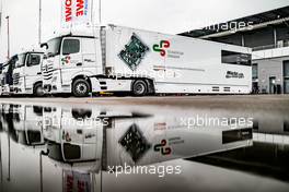 Mücke Motorsport Trucks in the paddock 04.05.2021, DTM Pre-Season Test, Lausitzring, Germany, Tuesday.