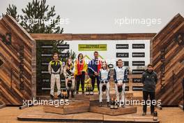 1st place Cristina Gutiérrez / Sebastien Loeb, Team X44, 2nd place Kevin Hansen / Mikaela Ahlin-Kottulinsky, JBXE and 3rd place Catie Munnings / Timmy Hansen, Andretti United Extreme E.  18-19.12.2021. Extreme E, Bovington, UK