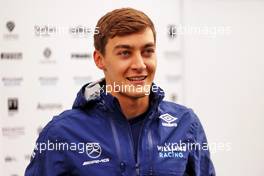 George Russell (GBR) Williams Racing with the media. 02.07.2021. Formula 1 World Championship, Rd 9, Austrian Grand Prix, Spielberg, Austria, Practice Day.