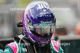Lance Stroll (CDN) Aston Martin F1 Team on the grid. 04.07.2021. Formula 1 World Championship, Rd 9, Austrian Grand Prix, Spielberg, Austria, Race Day.