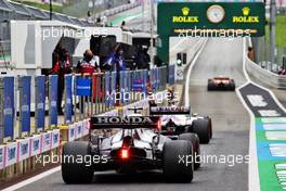 Pierre Gasly (FRA) AlphaTauri AT02 on the grid. 04.07.2021. Formula 1 World Championship, Rd 9, Austrian Grand Prix, Spielberg, Austria, Race Day.