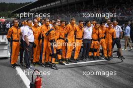 McLaren on the grid. 04.07.2021. Formula 1 World Championship, Rd 9, Austrian Grand Prix, Spielberg, Austria, Race Day.
