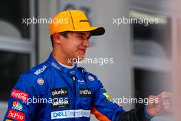 Lando Norris (GBR) McLaren celebrates his third position in parc ferme. 04.07.2021. Formula 1 World Championship, Rd 9, Austrian Grand Prix, Spielberg, Austria, Race Day.