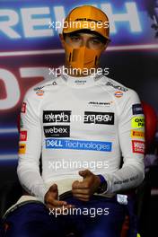 Lando Norris (GBR) McLaren in the post race FIA Press Conference. 04.07.2021. Formula 1 World Championship, Rd 9, Austrian Grand Prix, Spielberg, Austria, Race Day.