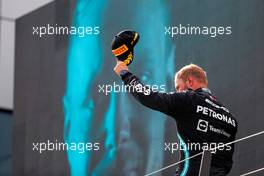 Valtteri Bottas (FIN) Mercedes AMG F1 celebrates his second position on the podium. 04.07.2021. Formula 1 World Championship, Rd 9, Austrian Grand Prix, Spielberg, Austria, Race Day.