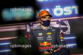 Max Verstappen (NLD) Red Bull Racing in the post qualifying FIA Press Conference. 03.07.2021. Formula 1 World Championship, Rd 9, Austrian Grand Prix, Spielberg, Austria, Qualifying Day.