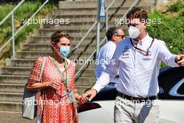 (L to R): Sabine Kaellenius (GER), wife of Ola Kaellenius (SWE) Daimler CEO.  03.07.2021. Formula 1 World Championship, Rd 9, Austrian Grand Prix, Spielberg, Austria, Qualifying Day.