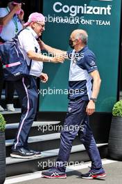 (L to R): Andreas Weissenbacher, BWT Chief Executive Officer with Franz Tost (AUT) AlphaTauri Team Principal. 03.07.2021. Formula 1 World Championship, Rd 9, Austrian Grand Prix, Spielberg, Austria, Qualifying Day.