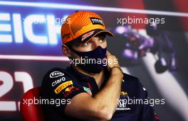 Max Verstappen (NLD) Red Bull Racing in the FIA Press Conference. 01.07.2021. Formula 1 World Championship, Rd 9, Austrian Grand Prix, Spielberg, Austria, Preparation Day.