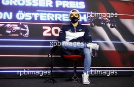 Pierre Gasly (FRA) AlphaTauri in the FIA Press Conference. 01.07.2021. Formula 1 World Championship, Rd 9, Austrian Grand Prix, Spielberg, Austria, Preparation Day.