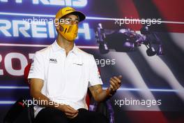 Daniel Ricciardo (AUS) McLaren in the FIA Press Conference. 01.07.2021. Formula 1 World Championship, Rd 9, Austrian Grand Prix, Spielberg, Austria, Preparation Day.