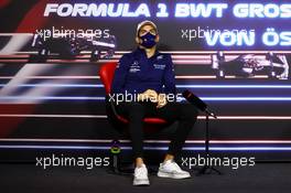 Nicholas Latifi (CDN) Williams Racing in the FIA Press Conference. 01.07.2021. Formula 1 World Championship, Rd 9, Austrian Grand Prix, Spielberg, Austria, Preparation Day.