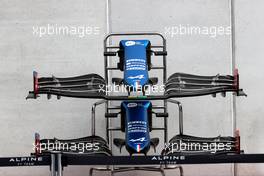 Alpine F1 Team A521 front wings. 01.07.2021. Formula 1 World Championship, Rd 9, Austrian Grand Prix, Spielberg, Austria, Preparation Day.