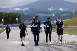 Roy Nissany (ISR) Williams Racing Development Driver walks the circuit with the team. 01.07.2021. Formula 1 World Championship, Rd 9, Austrian Grand Prix, Spielberg, Austria, Preparation Day.