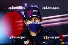 Sergio Perez (MEX) Red Bull Racing in the FIA Press Conference. 01.07.2021. Formula 1 World Championship, Rd 9, Austrian Grand Prix, Spielberg, Austria, Preparation Day.