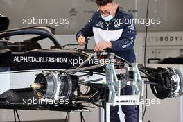 AlphaTauri AT02 front suspension and brake detail. 01.07.2021. Formula 1 World Championship, Rd 9, Austrian Grand Prix, Spielberg, Austria, Preparation Day.