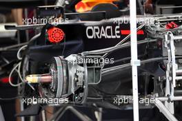 Red Bull Racing RB16B brake detail. 01.07.2021. Formula 1 World Championship, Rd 9, Austrian Grand Prix, Spielberg, Austria, Preparation Day.