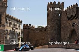 Fernando Alonso (ESP) Alpine F1 Team A521. 04.06.2021. Formula 1 World Championship, Rd 6, Azerbaijan Grand Prix, Baku Street Circuit, Azerbaijan, Practice Day.