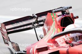 Charles Leclerc (MON) Ferrari SF-21 - rear wing with dots to measure flexing. 04.06.2021. Formula 1 World Championship, Rd 6, Azerbaijan Grand Prix, Baku Street Circuit, Azerbaijan, Practice Day.