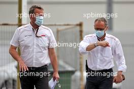 (L to R): Steve Nielsen (GBR) FOM Sporting Director with Stefano Domenicali (ITA) Formula One President and CEO. 04.06.2021. Formula 1 World Championship, Rd 6, Azerbaijan Grand Prix, Baku Street Circuit, Azerbaijan, Practice Day.