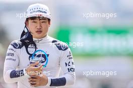 Yuki Tsunoda (JPN) AlphaTauri on the grid. 06.06.2021. Formula 1 World Championship, Rd 6, Azerbaijan Grand Prix, Baku Street Circuit, Azerbaijan, Race Day.