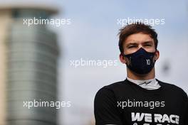 Pierre Gasly (FRA) AlphaTauri on the grid. 06.06.2021. Formula 1 World Championship, Rd 6, Azerbaijan Grand Prix, Baku Street Circuit, Azerbaijan, Race Day.