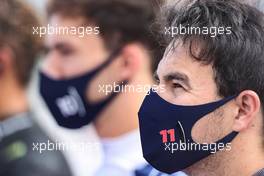 Sergio Perez (MEX) Red Bull Racing on the grid. 06.06.2021. Formula 1 World Championship, Rd 6, Azerbaijan Grand Prix, Baku Street Circuit, Azerbaijan, Race Day.