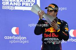 1st place Sergio Perez (MEX) Red Bull Racing. 06.06.2021. Formula 1 World Championship, Rd 6, Azerbaijan Grand Prix, Baku Street Circuit, Azerbaijan, Race Day.