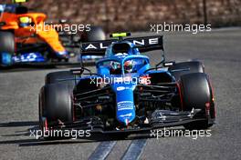 Esteban Ocon (FRA) Alpine F1 Team A521. 06.06.2021. Formula 1 World Championship, Rd 6, Azerbaijan Grand Prix, Baku Street Circuit, Azerbaijan, Race Day.