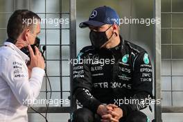 Valtteri Bottas (FIN) Mercedes AMG F1 in the pits while the race is stopped. 06.06.2021. Formula 1 World Championship, Rd 6, Azerbaijan Grand Prix, Baku Street Circuit, Azerbaijan, Race Day.