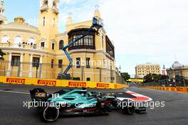 Lance Stroll (CDN) Aston Martin F1 Team AMR21. 06.06.2021. Formula 1 World Championship, Rd 6, Azerbaijan Grand Prix, Baku Street Circuit, Azerbaijan, Race Day.