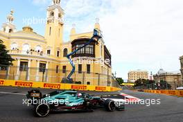 Sebastian Vettel (GER) Aston Martin F1 Team AMR21. 06.06.2021. Formula 1 World Championship, Rd 6, Azerbaijan Grand Prix, Baku Street Circuit, Azerbaijan, Race Day.