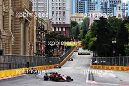 Charles Leclerc (MON) Ferrari SF-21. 06.06.2021. Formula 1 World Championship, Rd 6, Azerbaijan Grand Prix, Baku Street Circuit, Azerbaijan, Race Day.