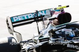 Valtteri Bottas (FIN) Mercedes AMG F1 W12 - rear wing with dots to measure flexing. 05.06.2021. Formula 1 World Championship, Rd 6, Azerbaijan Grand Prix, Baku Street Circuit, Azerbaijan, Qualifying Day.