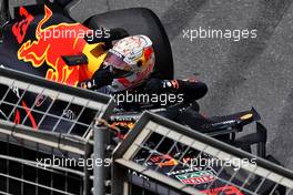 Max Verstappen (NLD) Red Bull Racing RB16B crashed in the third practice session. 05.06.2021. Formula 1 World Championship, Rd 6, Azerbaijan Grand Prix, Baku Street Circuit, Azerbaijan, Qualifying Day.