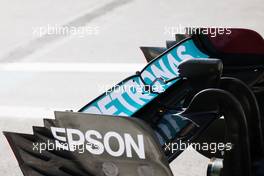 Valtteri Bottas (FIN) Mercedes AMG F1 W12 - rear wing with dots to measure flexing. 05.06.2021. Formula 1 World Championship, Rd 6, Azerbaijan Grand Prix, Baku Street Circuit, Azerbaijan, Qualifying Day.