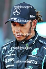 Lewis Hamilton (GBR) Mercedes AMG F1 in qualifying parc ferme. 05.06.2021. Formula 1 World Championship, Rd 6, Azerbaijan Grand Prix, Baku Street Circuit, Azerbaijan, Qualifying Day.