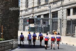 Mick Schumacher (GER) Haas F1 Team walks the circuit with the team. 03.06.2021. Formula 1 World Championship, Rd 6, Azerbaijan Grand Prix, Baku Street Circuit, Azerbaijan, Preparation Day.