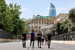 Esteban Ocon (FRA) Alpine F1 Team walks the circuit with the team. 03.06.2021. Formula 1 World Championship, Rd 6, Azerbaijan Grand Prix, Baku Street Circuit, Azerbaijan, Preparation Day.