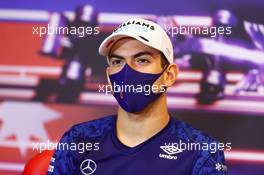 Nicholas Latifi (CDN) Williams Racing in the FIA Press Conference. 03.06.2021. Formula 1 World Championship, Rd 6, Azerbaijan Grand Prix, Baku Street Circuit, Azerbaijan, Preparation Day.