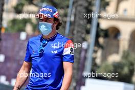 Fernando Alonso (ESP) Alpine F1 Team. 03.06.2021. Formula 1 World Championship, Rd 6, Azerbaijan Grand Prix, Baku Street Circuit, Azerbaijan, Preparation Day.